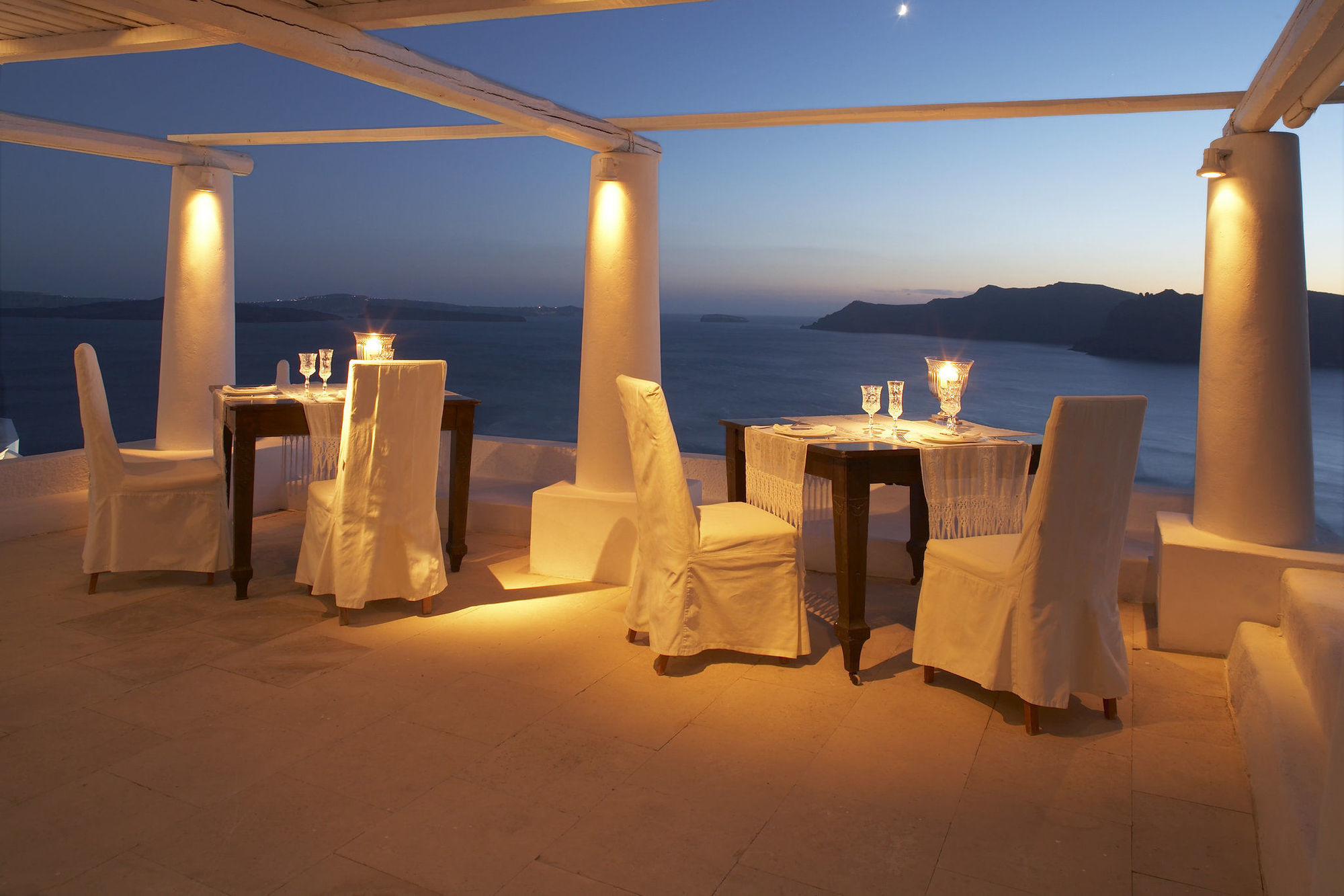 Katikies Villa Santorini - The Leading Hotels Of The World Ія Ресторан фото