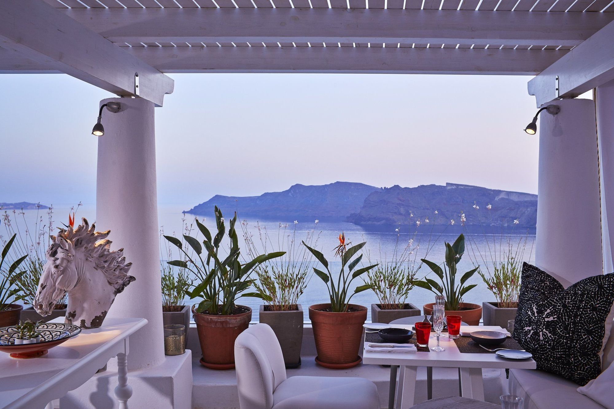 Katikies Villa Santorini - The Leading Hotels Of The World Ія Ресторан фото